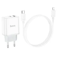 HOCO ԼԻՑՔ.+ԼԱՐ C105A TYPE-C TO IOS Սպիտակ