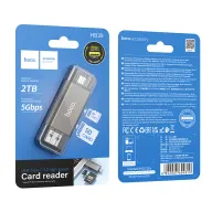 HOCO Ադապտեր HB39 USB/Type-C 3.0 Մոխրագույն