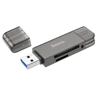 HOCO Ադապտեր HB39 USB/Type-C 3.0 Մոխրագույն