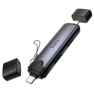 HOCO HB56B Type-C,iOS / SD,TF 3.0 + USB 2.0 ադապտեր, Մոխրագույն