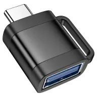 HOCO UA31C Type-C-ից USB OTG ադապտեր Սև