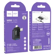 HOCO ԱԴԱՊՏԵՐ UA31F IP/Type-C to USB OTG 2in1 Սև