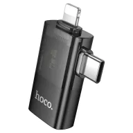 HOCO ԱԴԱՊՏԵՐ UA36E Ios/Type-c to USB OTG 2-in-1 Սև