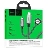 HOCO US05 TYPE-C TO TYPE-C Սև 1M