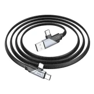 HOCO USB U119 USB/Type-C to iP/Type-C Սև