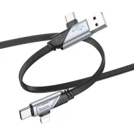 HOCO USB U119 USB/Type-C to iP/Type-C Սև