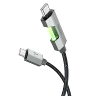 HOCO USB U123 TYPE-C TO TYPE-C Սև 60W
