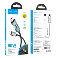 HOCO USB U123 TYPE-C TO TYPE-C Սև 60W