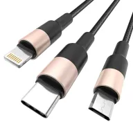 HOCO USB X26 3IN1 Սև/ՈՍԿԵԳՈՒՅՆ