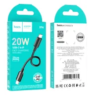 HOCO USB X96 TYPE-C TO IOS Սև 0.25M