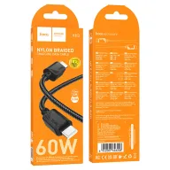 HOCO USB X113 TYPE-C TO TYPE-C Սև 60W