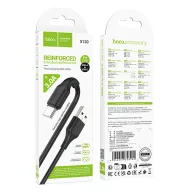 HOCO X120 USB-ից Type-C լիցքավորման մալուխ Սև