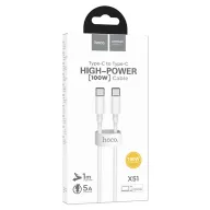 HOCO USB X51 TYPE-C TO TYPE-C 1M 100W ՍՊԻՏԱԿ