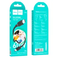 HOCO USB X90 TYPE-C TO TYPE-C Սև