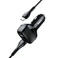HOCO Z36 Մեքենայի լիցքավորիչ + Micro-USB մալուխ (Սև)