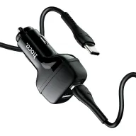 HOCO Z36 Մեքենայի լիցքավորիչ + Type-C մալուխ (Սև)