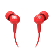 JBL C100SI Ականջակալ Փոքր Լարով Կարմիր