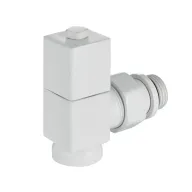 Royal Thermo CUBE Դիզայն-փականների հավաքածու, անկյունային, 1/2", սպիտակ