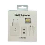 Samsung ԼԻՑՔԱՎՈՐԻՉ+ԼԱՐ 35W TYPE-C TO TYPE-C Սպիտակ
