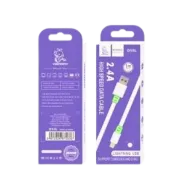 VDENMENV D50L USB-ից iOS Լար Կանաչ