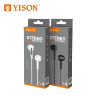 YISON X4 Ականջակալ Փոքր Լարով Սև