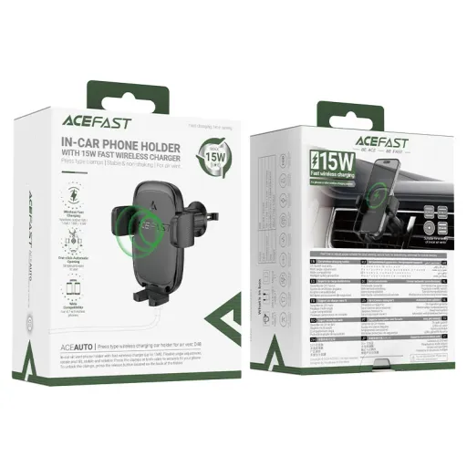 ACEFAST D48 Հեռախոսի Բռնակ Սև