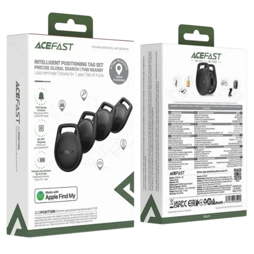 ACEFAST S2 Anti-Lost 4pcs Սև
