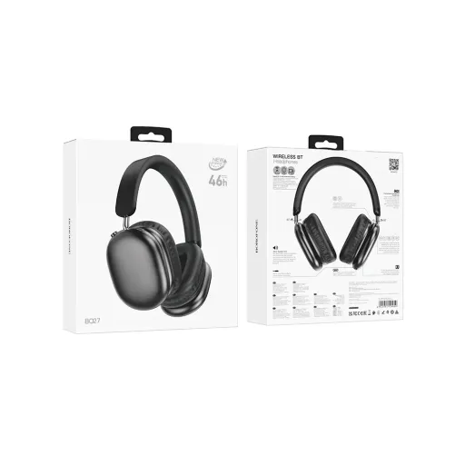 BOROFONE BO27 Ականջակալ ՄԵծ Անլար Սև