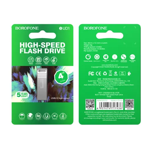 BOROFONE ՖԼԵՇ BUD1 4GB