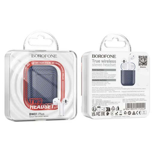 BOROFONE BW01 PLUS Ականջակալ Փոքր Անլար Սպիտակ