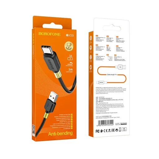 BOROFONE USB BX59 TYPE-C Սև