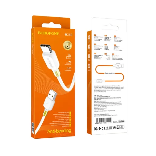 BOROFONE USB BX59 TYPE-C Սպիտակ