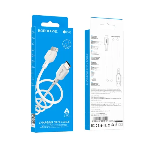 BOROFONE USB BX70 Type-C to Type-C  Սպիտակ