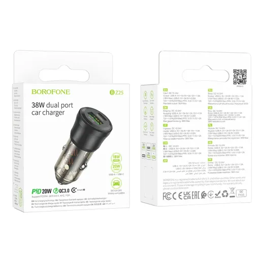 BOROFONE BZ25 Արագ լիցքավորիչ (PD 20W) – Սև
