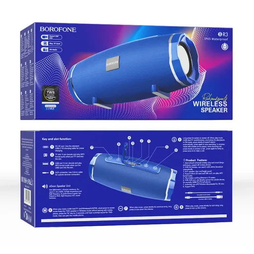Բարձրախոս  Bluetooth|BOROFONE BR3-կապույտ