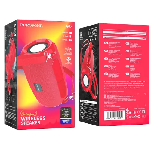 Բարձրախոս Bluetooth|BOROFONE BR4-կարմիր