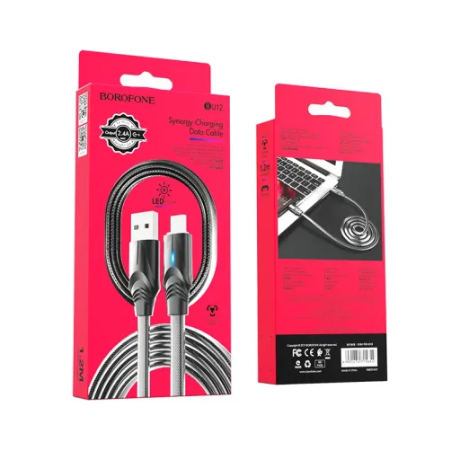 Լիցքավորման Լար Micro-USB | BOROFONE BU12-սև