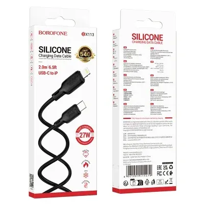 BOROFONE USB BX113 TYPE-C TO IOS Սև 2M