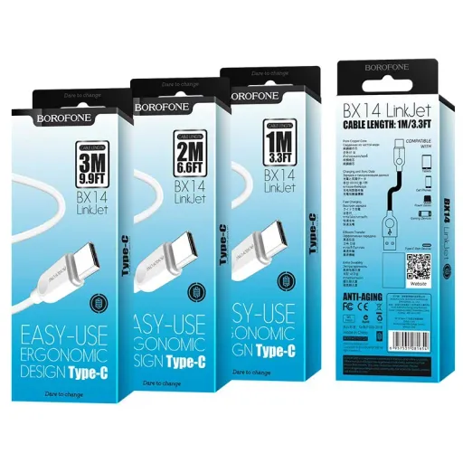 BOROFONE USB BX14 TYPE-C ՍՊԻՏԱԿ-1մ