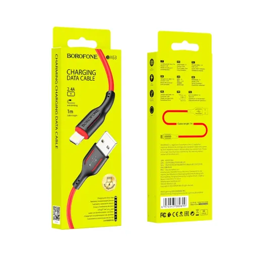 BOROFONE USB BX63 IOS Սև/Կարմիր