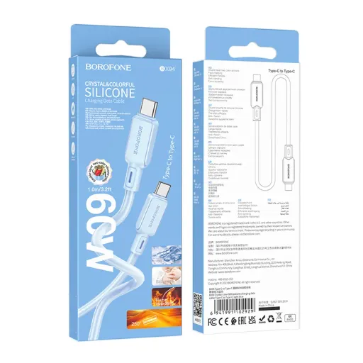 BOROFONE USB BX94 TYPE-C TO TYPE-C ԿԱՊՈՒՅՏ 60W