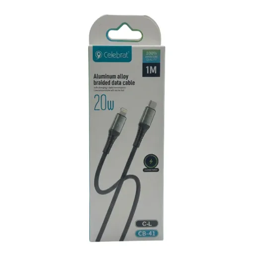 CELEBRAT USB CB-41 TYPE-C TO IOS Սև