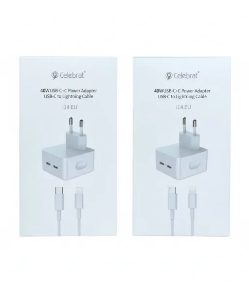 Լիցքավորիչ + Լար Type-C to Lightning CELEBRAT I14
