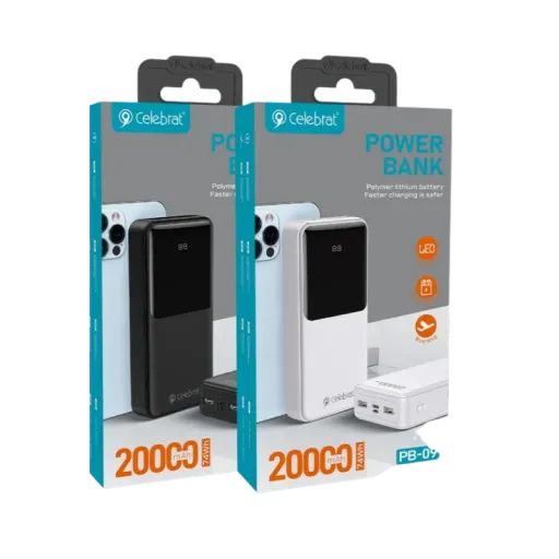 CELEBRAT POWERBANK PB-09 20000mah Սև