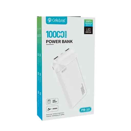 CELEBRAT POWERBANK PB-10 10000mah ՍՊԻՏԱԿ