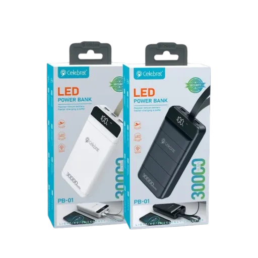 CELEBRAT POWERBANK PB-01 30000mah ՍՊԻՏԱԿ