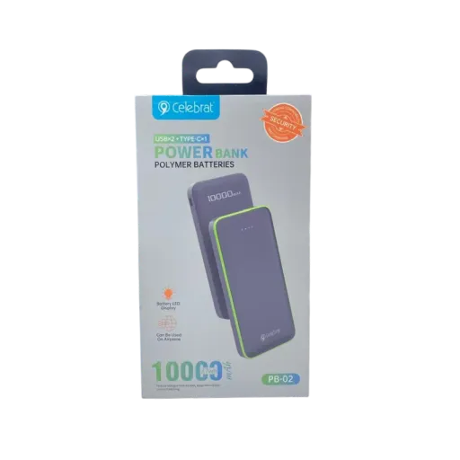 CELEBRAT POWERBANK PB-02 10000mah Սև