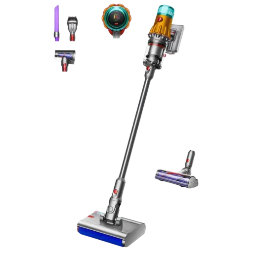 DYSON ԱՆԼԱՐ ՓՈՇԵԿՈՒԼ V12S DETECT VACUUM-YELLOW/NICKLE