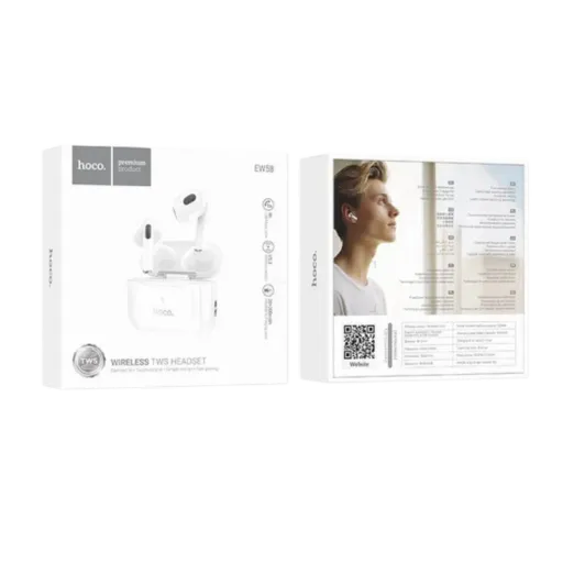 HOCO EW58 Ականջակալ Փոքր Անլար Սպիտակ