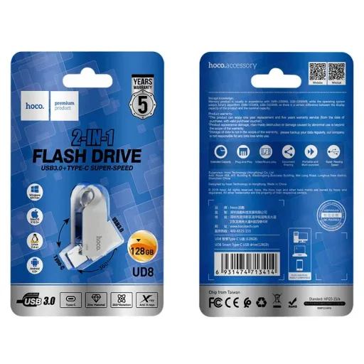 HOCO ՖԼԵՇ DRIVE UD8 TYPE-C 128GB